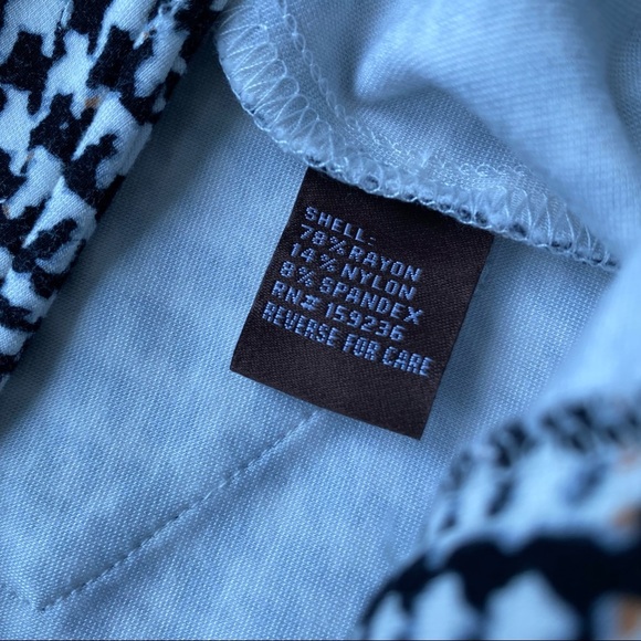 J.McLaughlin Becca houndstooth Glen Plaid leggings pants size 8 - Picture 9 of 9